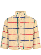 Bobo Choses Shearling Jacket with Checked Pattern - Bobo Choses | $store$