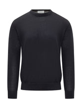 Knit De Monsieur Blue Crewneck Sweater - COLLEZIONE TEAM EC | $store$