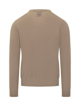 Knit De Monsieur Beige Crewneck Sweater - COLLEZIONE TEAM EC | $store$