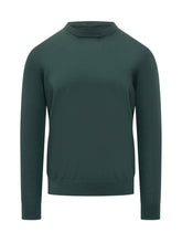 Knit De Monsieur Dark Green Crewneck Sweater - COLLEZIONE TEAM EC | $store$