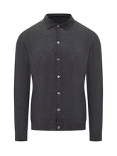 Knit De Monsieur Anthracite Grey Knit Shirt - COLLEZIONE TEAM EC | $store$