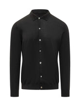 Knit De Monsieur Black Long-Sleeve Polo - COLLEZIONE TEAM EC | $store$