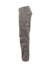 P.M.D.S Grey Corduroy Cargo Pants - COLLEZIONE TEAM EC | $store$