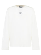 Emporio Armani White Long-Sleeve Shirt for Boys with Logo - COLLEZIONE TEAM EC | $store$