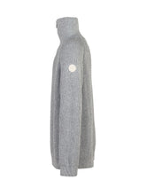 Emporio Armani Grey Sweater for Boys with Half Zip - COLLEZIONE TEAM EC | $store$