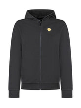 Versace Kids Felpa Nera con Cappuccio e Logo Medusa - Abbigliamento Bambini | $store$