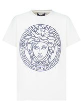 Versace Kids White T-Shirt with Maxi Medusa Logo - COLLEZIONE TEAM EC | $store$