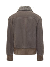 Giocasta Giacca in Montone Scamosciato con Collo in Shearling - Abbigliamento Uomo | $store$
