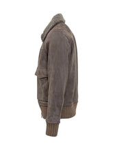 Giocasta Giacca in Montone Scamosciato con Collo in Shearling - Abbigliamento Uomo | $store$