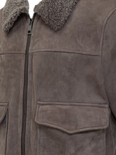 Giocasta Giacca in Montone Scamosciato con Collo in Shearling - Abbigliamento Uomo | $store$