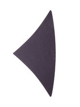 Grey Ribbed Knit Triangle Scarf - COLLEZIONE TEAM EC | $store$