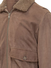 Dfour Giacca in Montone Scamosciato con Collo Shearling - Abbigliamento Uomo | $store$