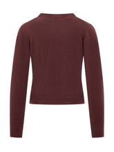 Cardigan Alpha Studio Bordeaux con Bottoni Rivestiti - Abbigliamento Donna | $store$