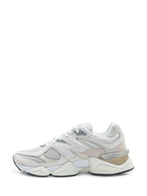 New Balance 9060 White Mesh and Suede Sneakers - COLLEZIONE TEAM EC | $store$