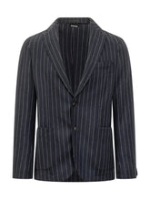 Giacca a Righe con Revers Classico Boss - Abbigliamento Uomo | $store$