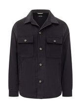 Overshirt Nera Boss in Cotone con Tasche - Abbigliamento Uomo | $store$