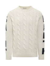 St. Barth White Cable Knit Sweater - COLLEZIONE TEAM EC | $store$