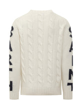 St. Barth White Cable Knit Sweater - COLLEZIONE TEAM EC | $store$