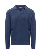 Maglione Saint Barth Blu con Colletto - Abbigliamento Uomo | $store$