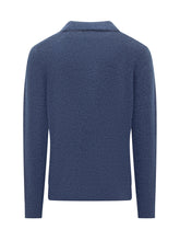 Maglione Saint Barth Blu con Colletto - Abbigliamento Uomo | $store$