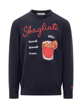 St. Barth Blue Sweater with Sbagliato Embroidery - COLLEZIONE TEAM EC | $store$