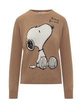 MC2 Saint Barth Brown Sweater with Snoopy - COLLEZIONE TEAM EC | $store$