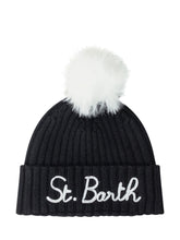Cappello con Pompon Nero MC2 Saint Barth - Accessori Donna | $store$