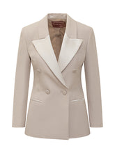 Marella Assoluto Double-Breasted Blazer with Contrast Lapels - COLLEZIONE TEAM EC | $store$