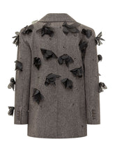 Marella Codesign Grey Jacket with Floral Applications - COLLEZIONE TEAM EC | $store$