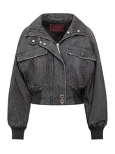 Marella Codesign Black Denim Jacket with Buttons - COLLEZIONE TEAM EC | $store$