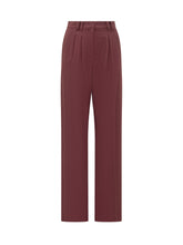 Marella Co-Design High-Waist Bordeaux Pants - COLLEZIONE TEAM EC | $store$