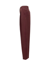 Marella Co-Design High-Waist Bordeaux Pants - COLLEZIONE TEAM EC | $store$