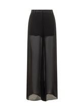 Marella Co-Design Black Chiffon Trousers - COLLEZIONE TEAM EC | $store$