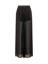 Marella Co-Design Black Chiffon Trousers - COLLEZIONE TEAM EC | $store$