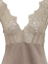 Marella Co-Design Beige Satin and Lace Mini Dress - COLLEZIONE TEAM EC | $store$