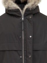Yves Salomon Parka Nero con Cappuccio in Pelliccia - Abbigliamento Uomo | $store$