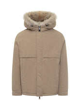 Yves Salomon Parka Beige con Cappuccio in Pelliccia - Abbigliamento Uomo | $store$