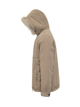 Yves Salomon Parka Beige con Cappuccio in Pelliccia - Abbigliamento Uomo | $store$