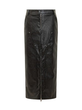 Msgm Faux Leather Midi Skirt with Zipper - COLLEZIONE TEAM EC | $store$