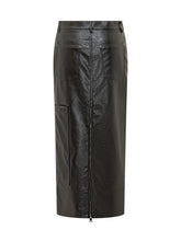 Msgm Faux Leather Midi Skirt with Zipper - COLLEZIONE TEAM EC | $store$
