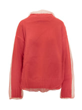 Msgm Knit Cardigan with Tulle Overlay - COLLEZIONE TEAM EC | $store$