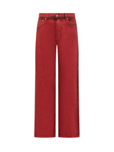 Jeans Wide-Leg Rosso MSGM - Abbigliamento Donna | $store$