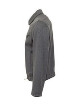 Montedoro Grey Wool Zip Jacket - COLLEZIONE TEAM EC | $store$