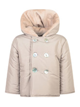 L Orso Bruno Cappotto con Cappuccio e Bottoni Beige - Abbigliamento Bambini | $store$