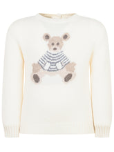 L Orso Bruno Maglione Avorio con Orsetto - Abbigliamento Bambini | $store$