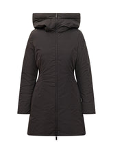 Add Long Black Puffer Coat with Hood - Add | $store$