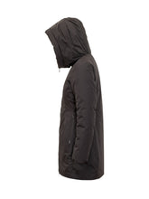 Add Long Black Puffer Coat with Hood - Add | $store$