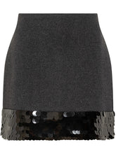 Weekend Max Mara Wool Mini Skirt with Sequins - COLLEZIONE TEAM EC | $store$