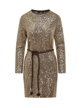 Weekend Max Mara Sequin Dress with Belt - COLLEZIONE TEAM EC | $store$