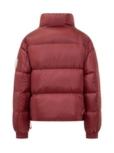 After Label Short Burgundy Down Jacket - COLLEZIONE TEAM EC | $store$